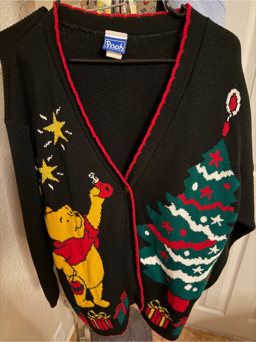 Vtg Winnie the pooh Christmas sweater